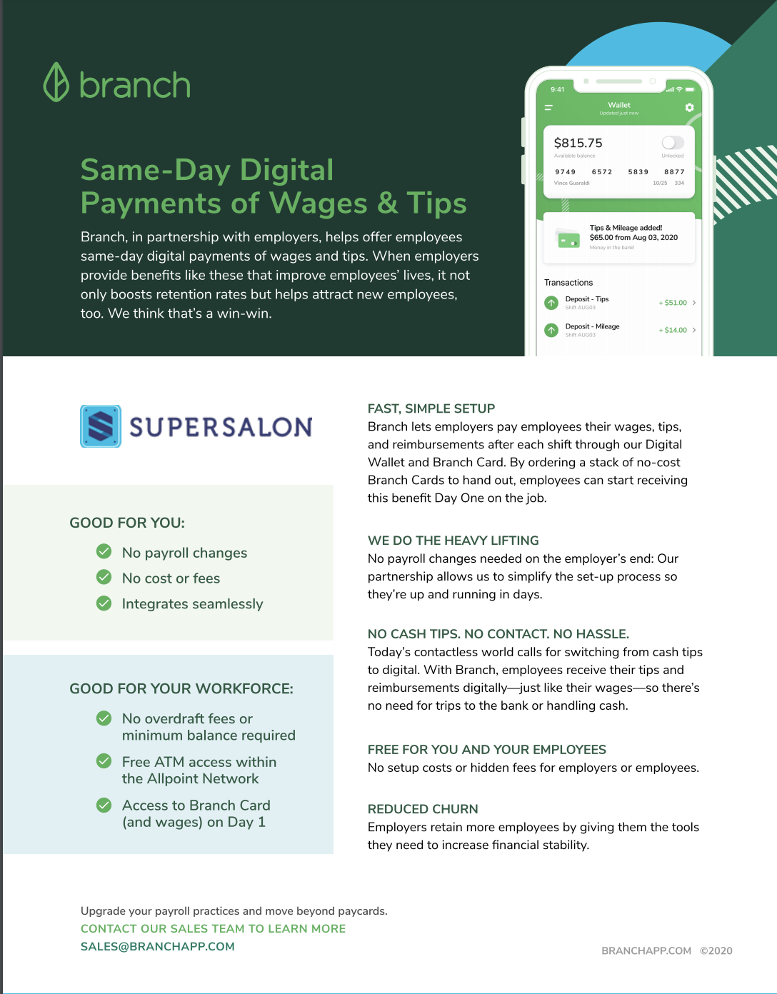 SuperSalon Tips and Wages Doc